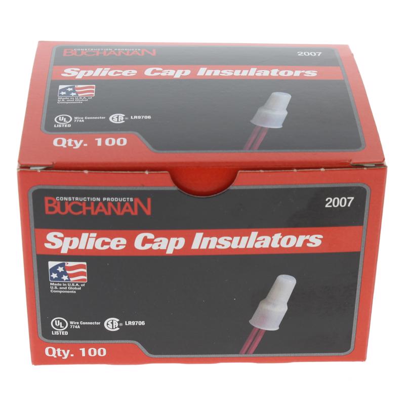 Ideal Industries Crimp-On Splice Cap Insulator 100 pk