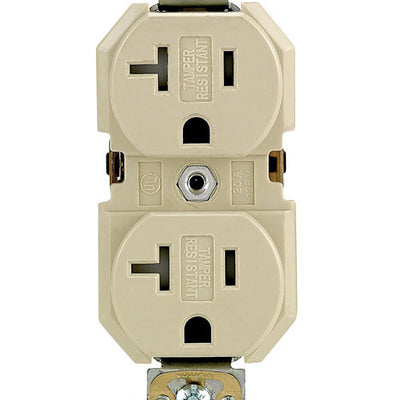 Leviton 20 amps 125 V Duplex Ivory Outlet 5-20R