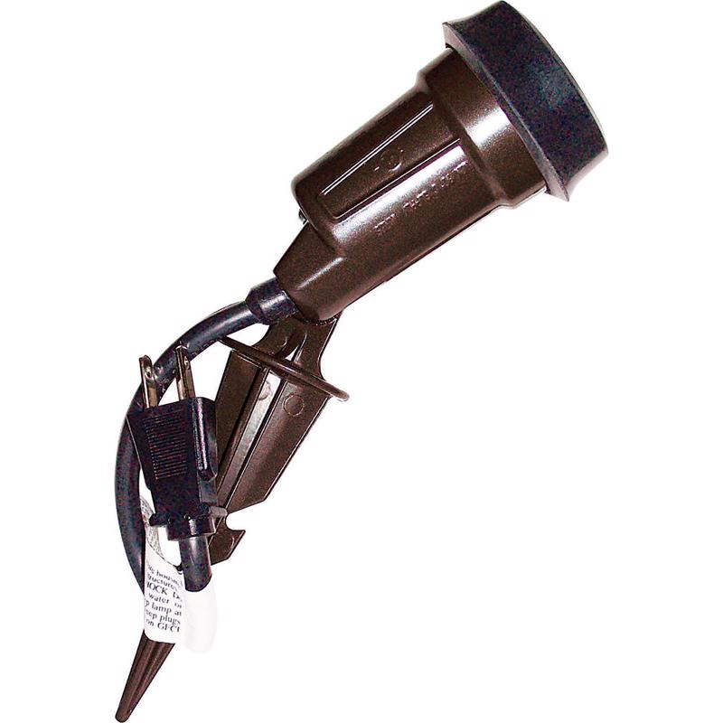 Sigma Electric Weathered Bronze Bronze Plug In 150 W LED Spike Light Lampholder