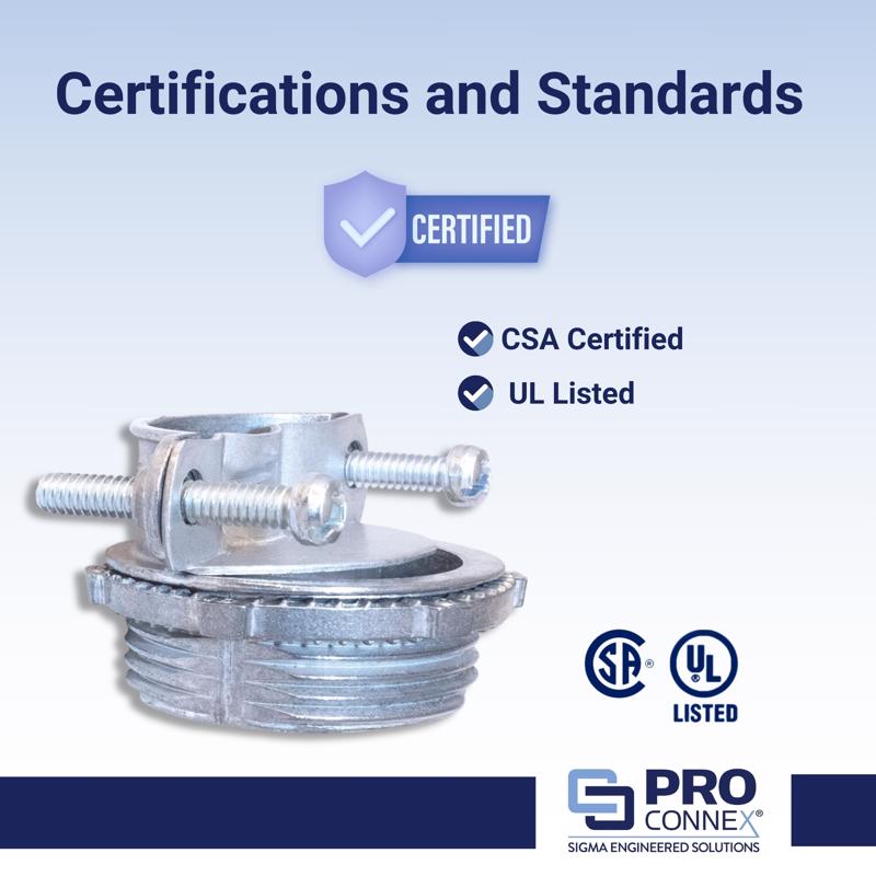 Sigma Electric ProConnex NM/SE Clamp Clamp Connector 3/4 in. D 50 pk