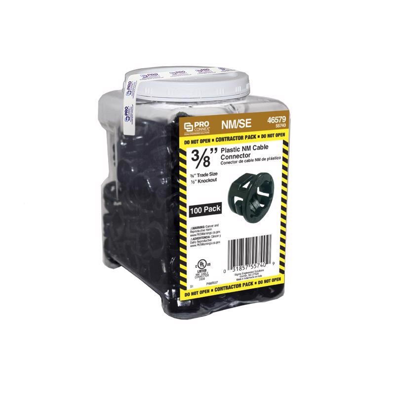 Sigma Electric ProConnex NM Cable Cable Connector 1/2 in. D 100 pk