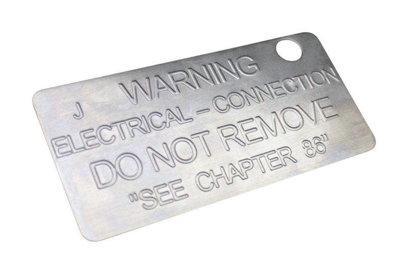 Sigma Electric ProConnex 0 in. D Aluminum Ground Code Tag For Grounding