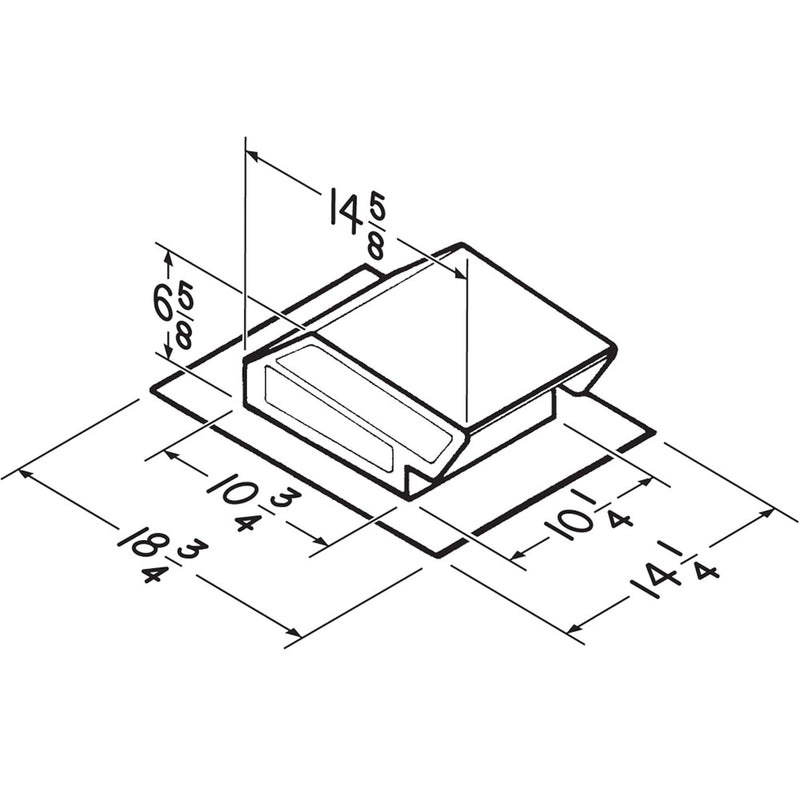 Broan-NuTone 8 in. D Black Steel Roof Vent