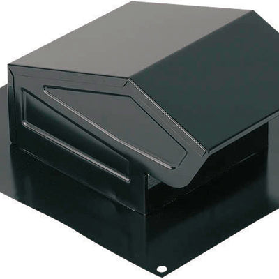 Broan-NuTone 4.8 in. H X 9.25 in. W X 11 in. L Powder-Coated Black Steel Roof Vent