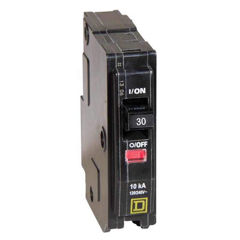 Square D QO 30 amps Plug In Single Pole Circuit Breaker