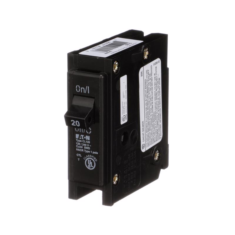 Eaton 20 amps Plug In Single Pole Circuit Breaker