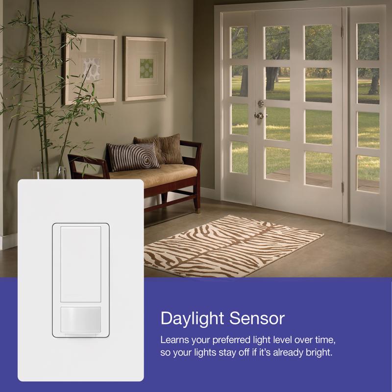 Lutron Maestro Occupancy 2 amps Single Pole Motion Sensor Switch White