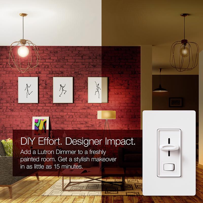 Lutron Skylark Ivory 150 W 3-Way Dimmer Switch