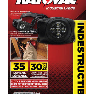 Rayovac Workhorse Pro 35 lm Black LED Headlight AAA Battery