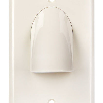 Monster Just Hook It Up White 1 gang Plastic Home Theater Wall Plate