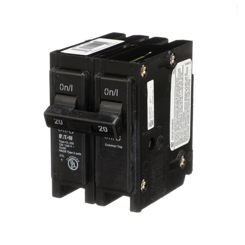 Eaton 20 amps Plug In 2-Pole Circuit Breaker