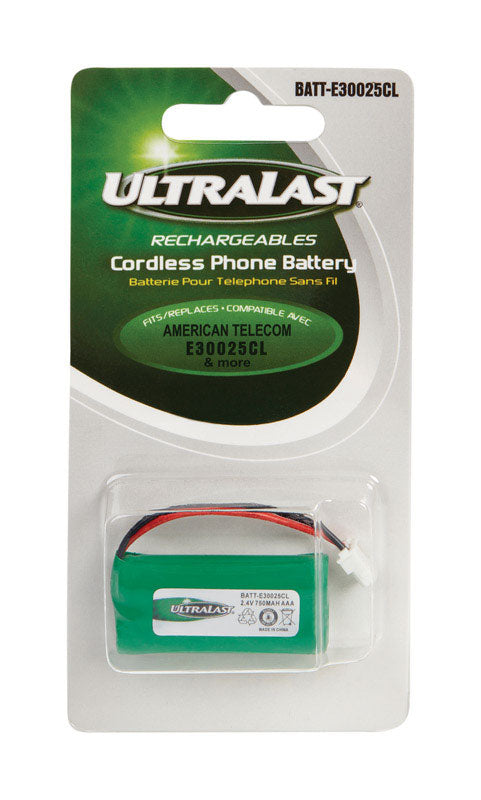 UltraLast NiMH AAA 2.4 V 750 mAh Cordless Phone Battery BATT-E30025CL