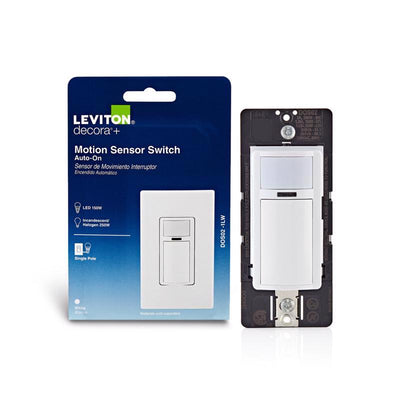Leviton Decora 2.5 amps Single Pole Motion Sensor Switch White