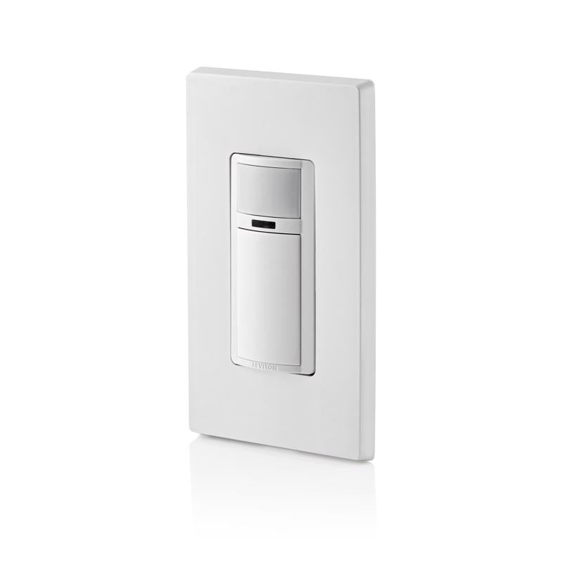 Leviton Decora 2.5 amps Single Pole Motion Sensor Switch White