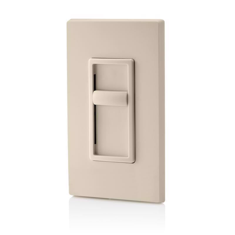 Leviton Decora SureSlide Light Almond 600 W Slide Dimmer Switch