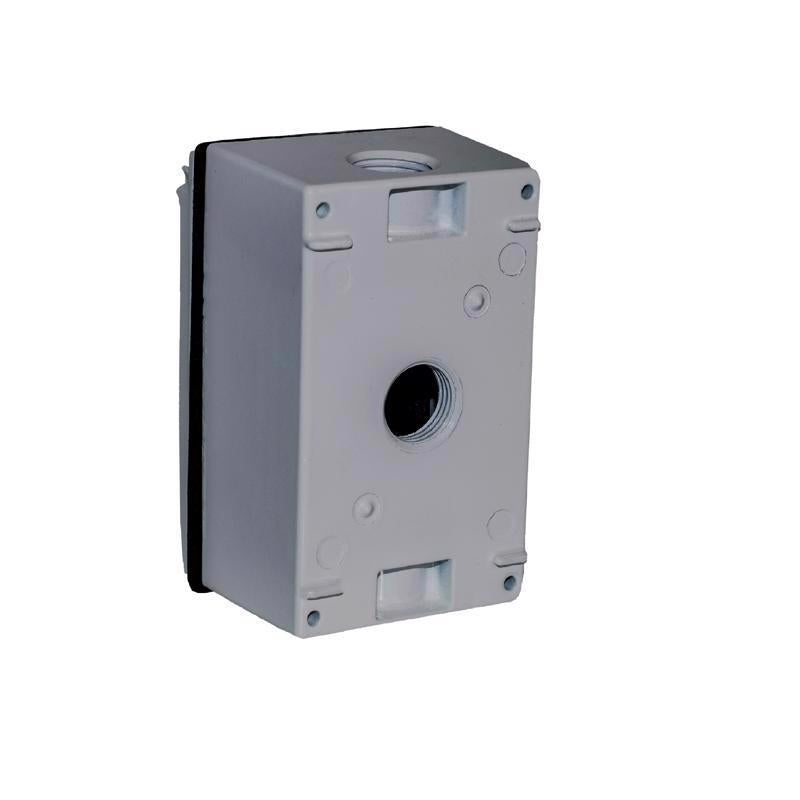 Sigma Electric Rectangle Die-Cast Metal 1 gang 4.58 in. H X 2.83 in. W GFCI Outlet Kit