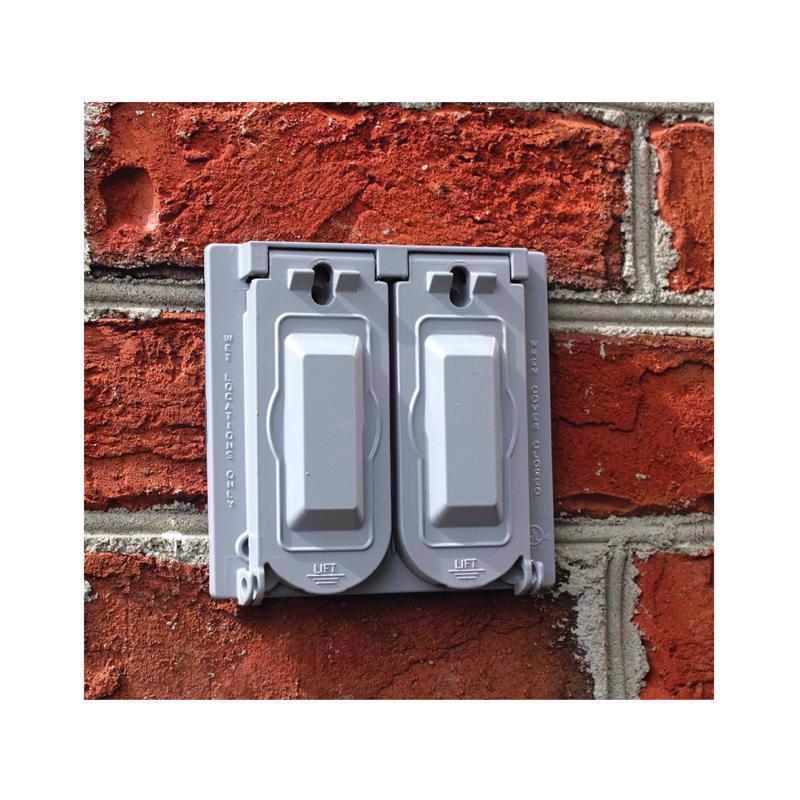 Sigma Electric Square Die-Cast Metal 2 gang 4.75 in. H X 4.75 in. W Universal Cover