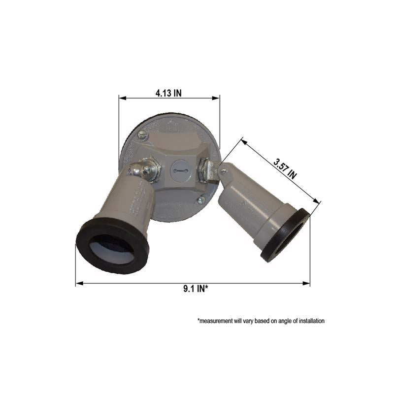Sigma Electric Switch Controlled Gray Lamp Holder Kit Hardwired