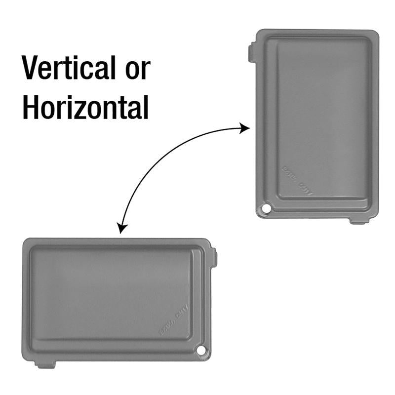 Sigma Electric Rectangle Die-Cast Metal 1 gang 5.98 in. H X 4.02 in. W Weatherproof Cover