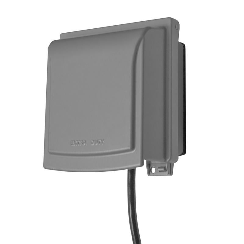 Sigma Electric Rectangle Die-Cast Metal 2 gang 6.02 in. H X 5.55 in. W Weatherproof Cover