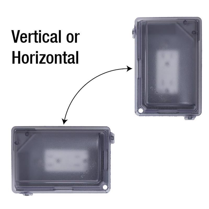 Sigma Electric Rectangle Plastic 1 gang 5.98 in. H X 4.02 in. W Weatherproof Cover