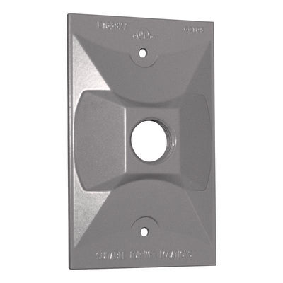 Sigma Electric Rectangle Die-Cast Metal 1 gang 4.61 in. H X 2.85 in. W Lampholder Cover