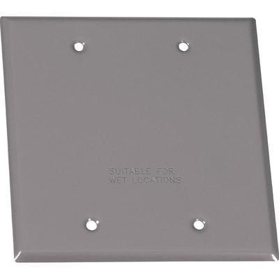 Sigma Electric Square Stamped Steel 2 gang 4.49 in. H X 4.49 in. W Flat Box Cover