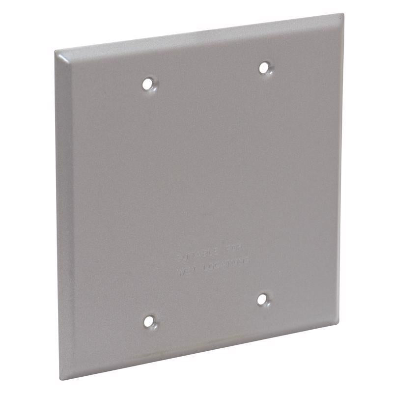 Sigma Electric Square Stamped Steel 2 gang 4.49 in. H X 4.49 in. W Flat Box Cover