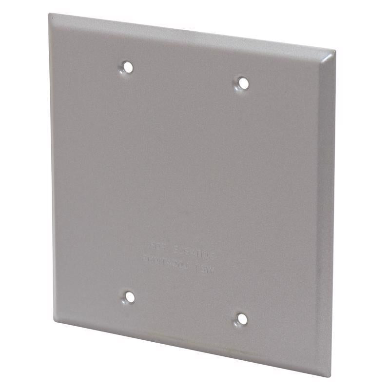 Sigma Electric Square Stamped Steel 2 gang 4.49 in. H X 4.49 in. W Flat Box Cover