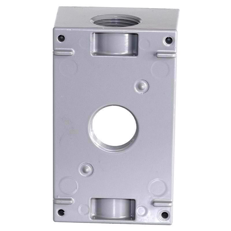 Sigma Electric New Work 18.3 cu in Rectangle Die-Cast Metal 1 gang Weatherproof Box Gray