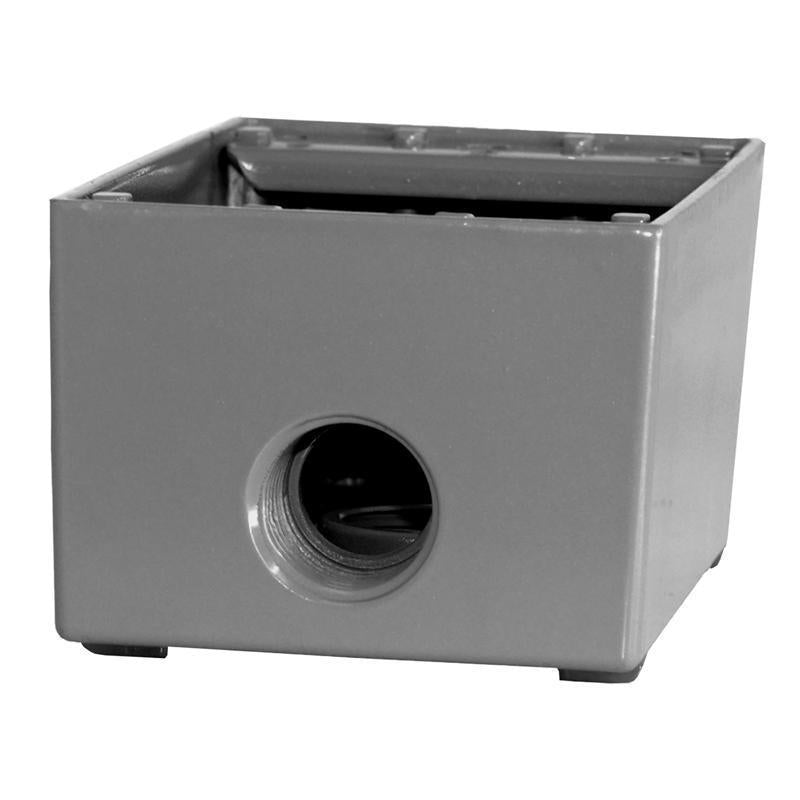 Sigma Electric New Work 18.3 cu in Rectangle Die-Cast Metal Weatherproof Box Gray