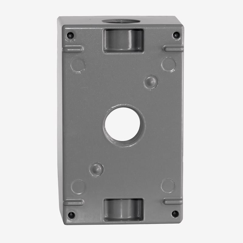 Sigma Electric New Work 18.3 cu in Rectangle Die-Cast Metal Weatherproof Box Gray