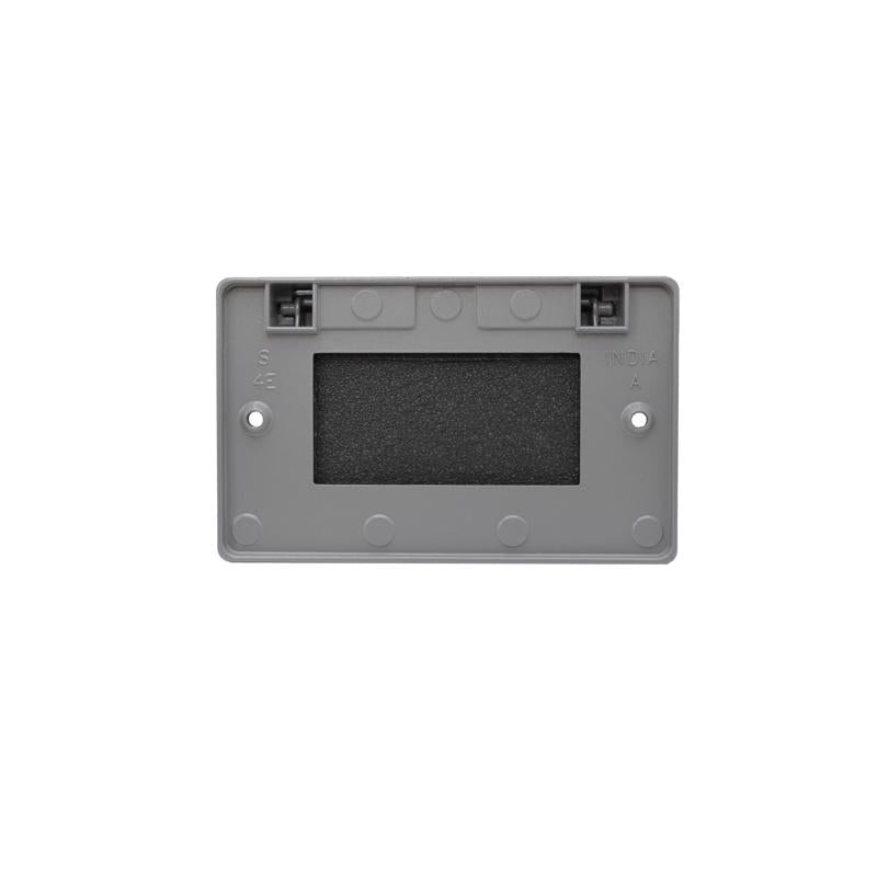 Sigma Electric Rectangle Die-Cast Metal 1 gang 2.83 in. H X 4.57 in. W Horizontal GFCI Cover