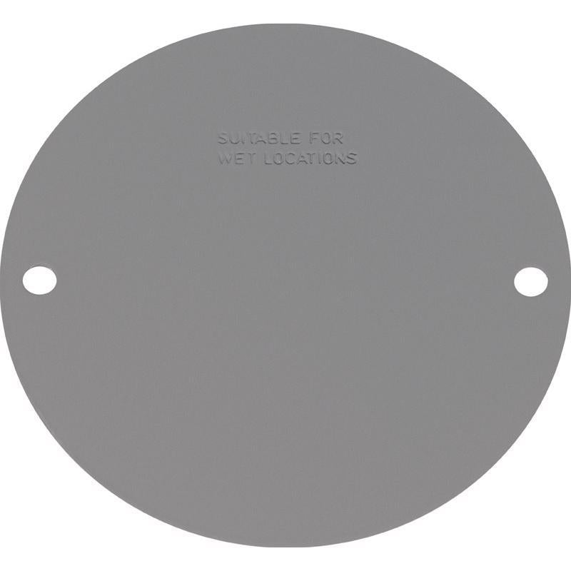 Sigma Electric Round Stamped Steel 4.13 in. H X 4.13 in. W Flat Box Cover