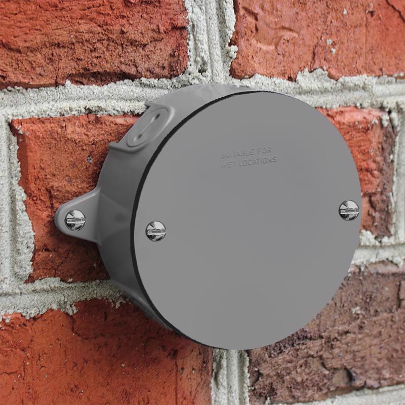 Sigma Electric Round Stamped Steel 4.13 in. H X 4.13 in. W Flat Box Cover