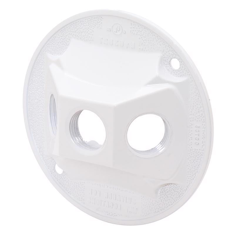 Sigma Electric Round Die-Cast Metal 4.13 in. H X 4.13 in. W Lampholder Cover