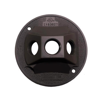 Sigma Electric Round Die-Cast Metal 4.13 in. H X 4.13 in. W Lampholder Cover