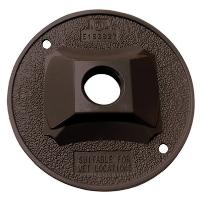 Sigma Electric Round Die-Cast Metal 4.13 in. H X 4.13 in. W Lampholder Cover
