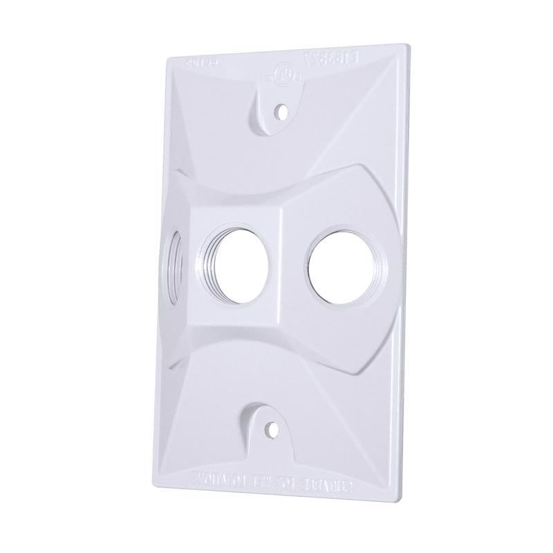 Sigma Electric Rectangle Die-Cast Metal 1 gang 4.61 in. H X 2.85 in. W Lampholder Cover