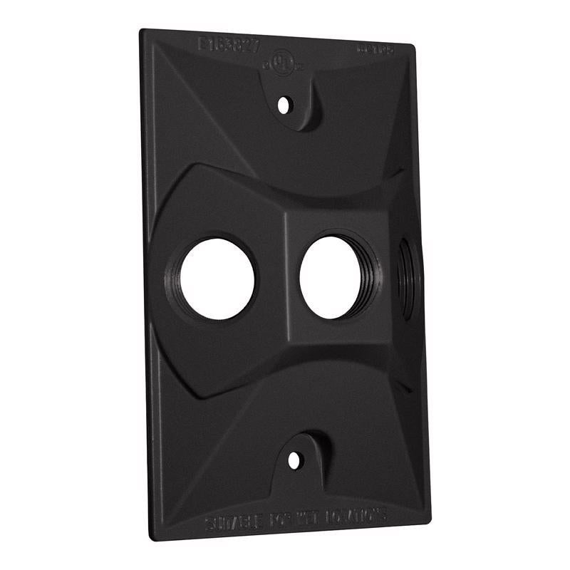 Sigma Electric Rectangle Die-Cast Metal 1 gang 4.61 in. H X 2.85 in. W Lampholder Cover