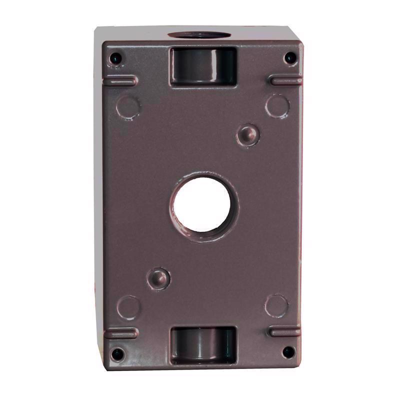 Sigma Electric New Work 18.3 cu in Rectangle Die-Cast Metal 1 gang Weatherproof Box Bronze