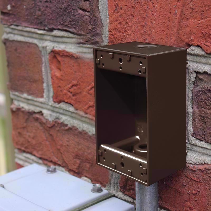Sigma Electric New Work 18.3 cu in Rectangle Die-Cast Metal 1 gang Weatherproof Box Bronze