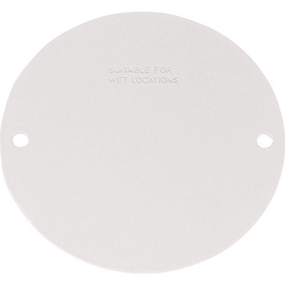 Sigma Electric Round Stamped Steel 4.13 in. H X 4.13 in. W Flat Box Cover