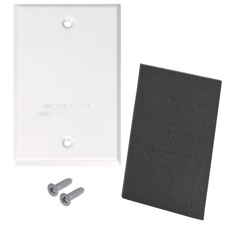 Sigma Electric Rectangle Stamped Steel 1 gang 4.52 in. H X 2.77 in. W Flat Box Cover