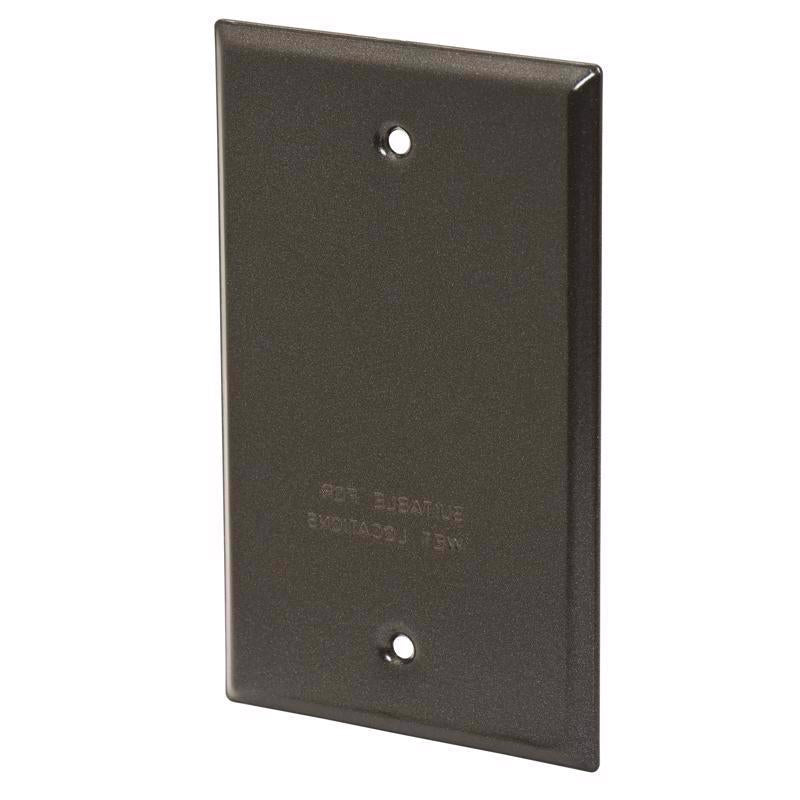 Sigma Electric Rectangle Stamped Steel 1 gang 4.52 in. H X 2.77 in. W Flat Box Cover