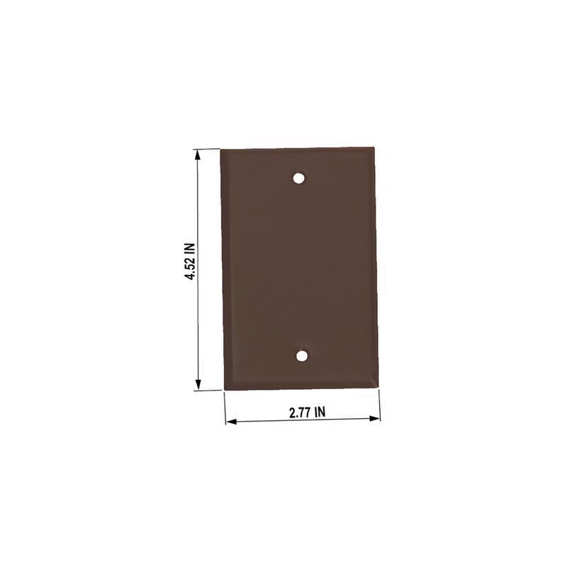 Sigma Electric Rectangle Stamped Steel 1 gang 4.52 in. H X 2.77 in. W Flat Box Cover