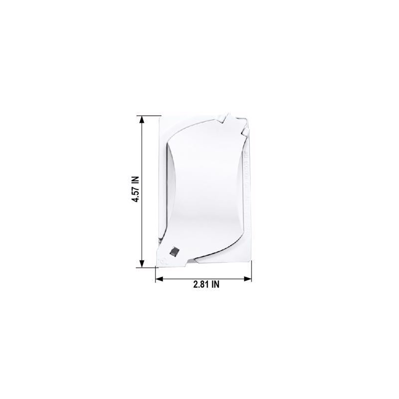 Sigma Electric Rectangle Die-Cast Metal 1 gang 4.57 in. H X 2.81 in. W Universal Cover