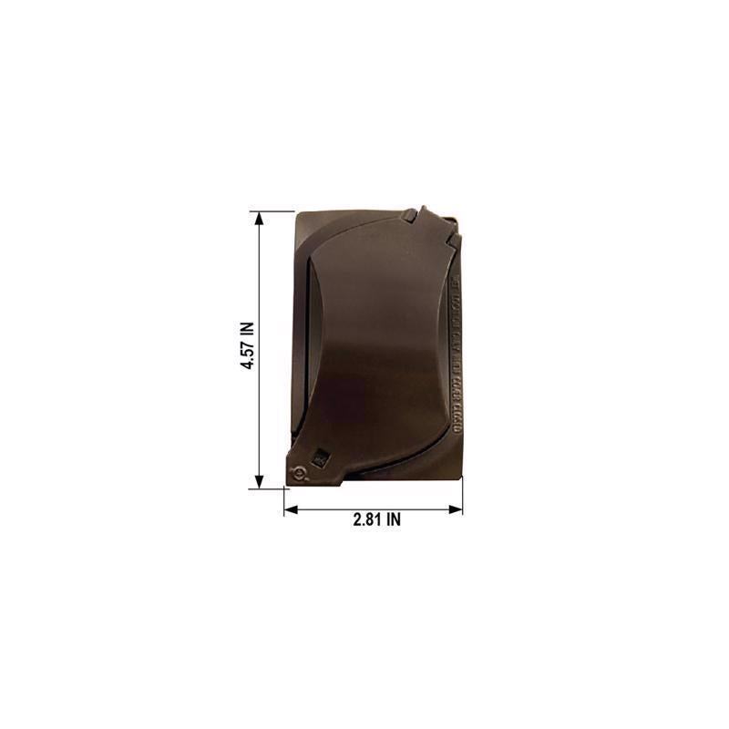 Sigma Electric Rectangle Die-Cast Metal 1 gang 4.57 in. H X 2.81 in. W Universal Cover