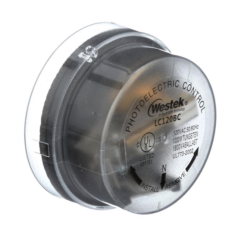 Amertac Black Photoelectric Twist Lock Light Control