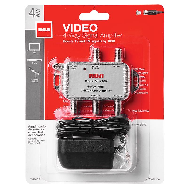 RCA Indoor TV 2 Port Distribution Amplifier